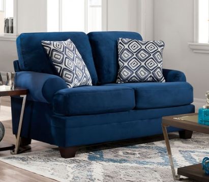 Maven Loveseat - Blue Transitional Loveseat | NorCal Furniture Santa Clara CA