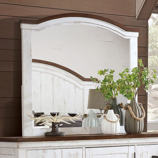 PLYSON MIRROR - Brown Transitional Mirror | NorCal Furniture Santa Clara CA