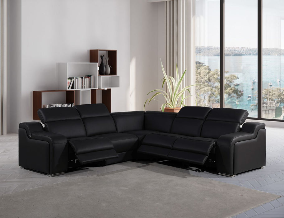 DivanItalia 1116 5pc Sectional – Black