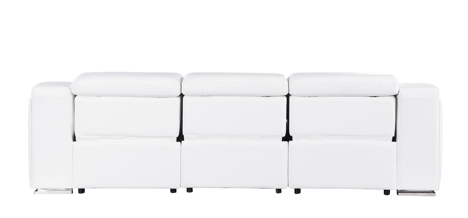 Global United 6111 3-Piece Reclining Set | Genuine Leather