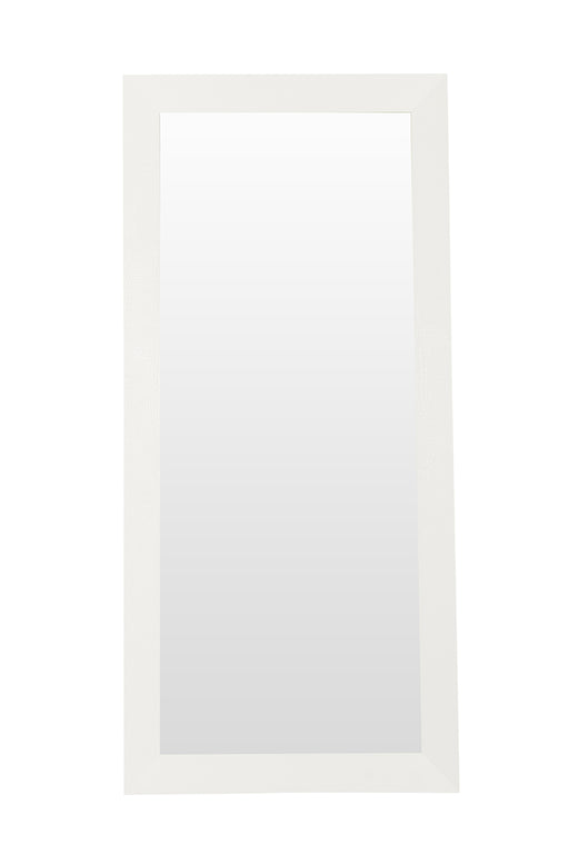 Regal - Modern White Crocodile Floor Mirror