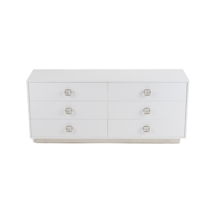 Victoria - Modern White Crocodile Dresser
