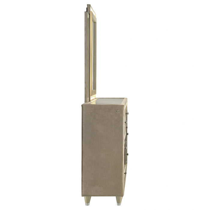 Lorient LED Dresser with LED Mirror and Flame Visualizer