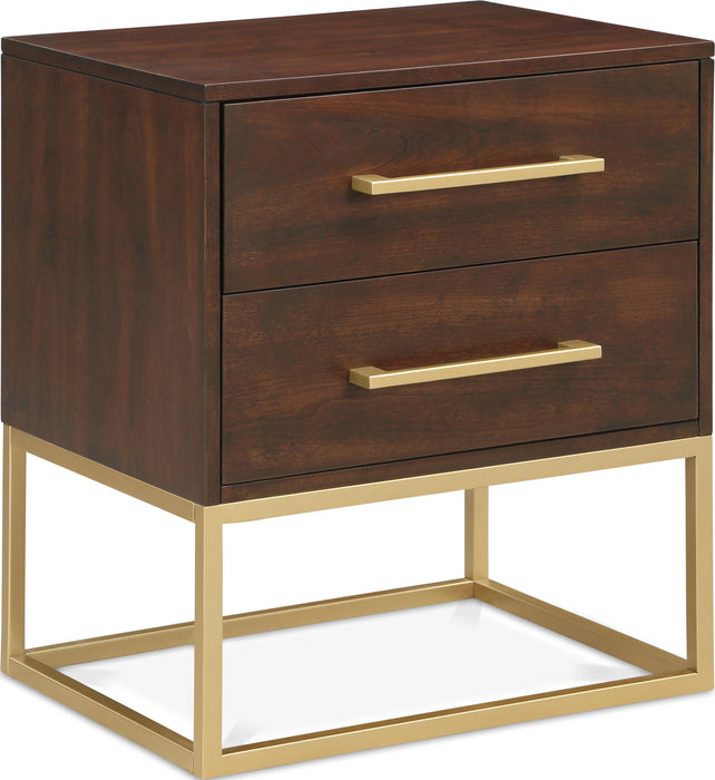 Maxine Cherry / Gold Night Stand