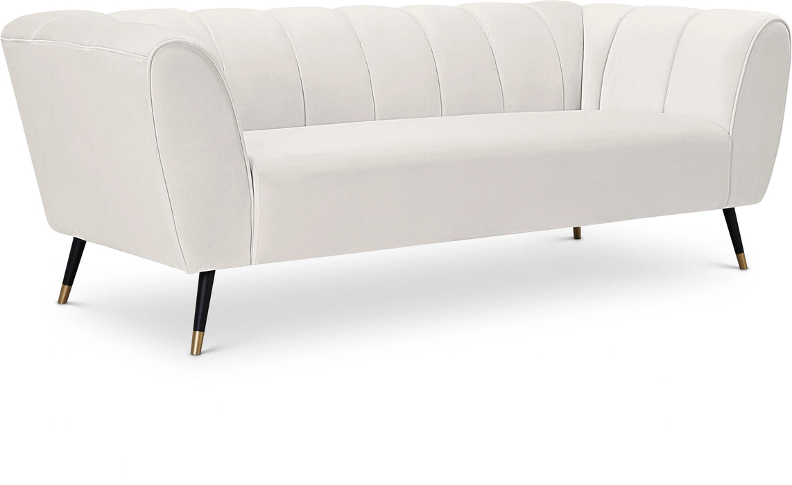 Beaumont Cream Velvet Sofa