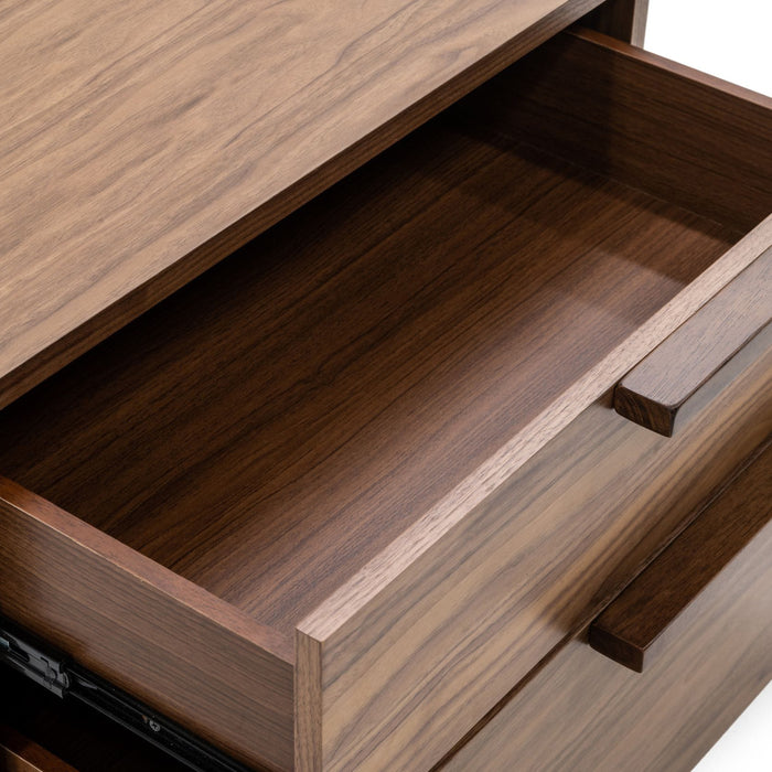 Amberlie - Modern Walnut Nightstand