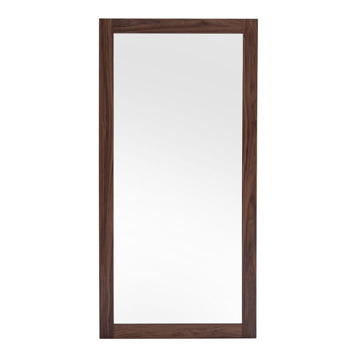 Amberlie - Modern Walnut Floor Mirror