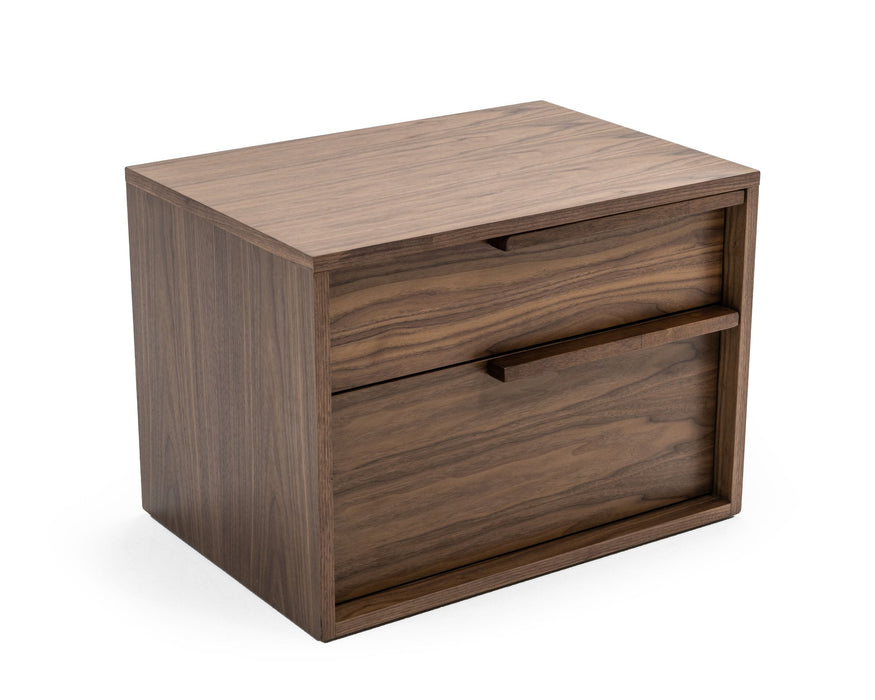 Amberlie - Modern Walnut Nightstand