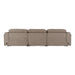 Ambler - Modern Brown Fabric Sofa w/ 2 Power Recliners