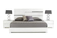Eastern King Ancona Italian Modern White Bed