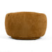 Andrew - Modern Orange Fabric Swivel Accent Chair