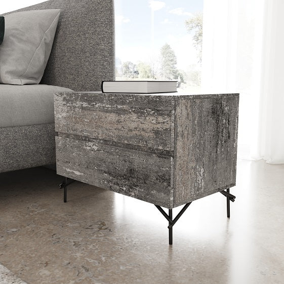 Aria - Italian Modern Multi Grey 4-Piece Bedroom Set