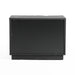 Aspen - Modern Matte Brown Ash & Silver Nightstand