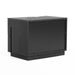 Aspen - Modern Matte Brown Ash & Silver Nightstand