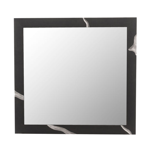 Aspen - Modern Matte Brown Ash & Silver Mirror