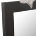 Aspen - Modern Matte Brown Ash & Silver Mirror