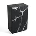 Aspen - Modern Matte Brown Ash & Silver Chest
