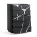 Aspen - Modern Matte Brown Ash & Silver Chest