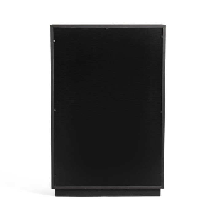 Aspen - Modern Matte Brown Ash & Silver Chest