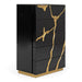 Aspen - Modern Black & Gold Wide Chest