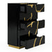 Aspen - Modern Black & Gold Wide Chest