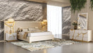 Aspen - Modern Beige + White + Gold Bedroom Set
