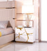 Sterling Modern Beige + Gold Bed + Nightstands