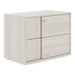 Asus - Italian Modern White Washed Oak Nightstand