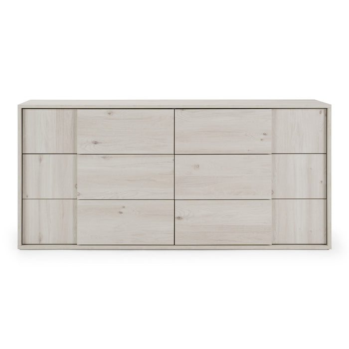 Asus - Italian Modern White Washed Oak Dresser