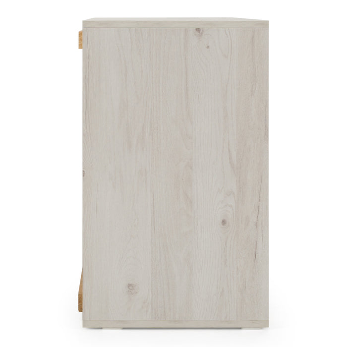 Asus - Italian Modern White Washed Oak Dresser