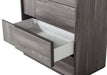 Asus - Italian Modern Elm Grey Chest