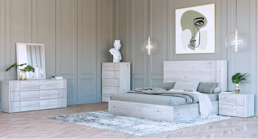 Queen Asus - Modern Italian White Bed