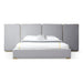 Athena - Modern Light Grey Linen + Gold Bed