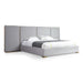 Athena - Modern Light Grey Linen + Gold Bed