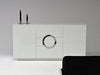 Ovidius - Modern White Crocodile Lacquer Bed