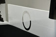 Ovidius - Modern White Crocodile Lacquer Bed