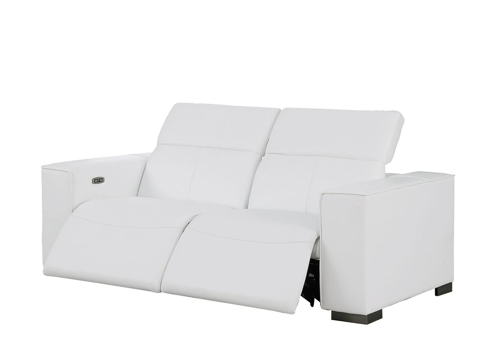 Global United 1208 3-Piece Reclining Set White