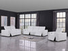 Global United 1208 3-Piece Reclining Set White
