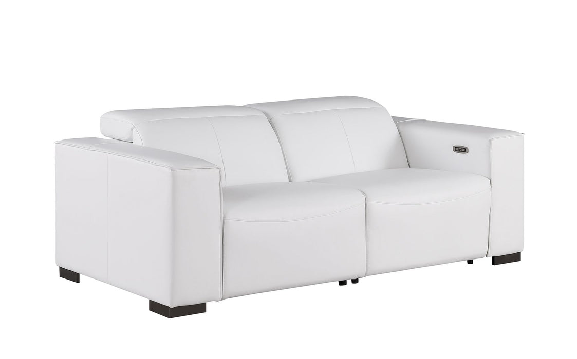 Global United 1208 3-Piece Reclining Set White