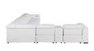 Global United 1208 White 7PC Sectional