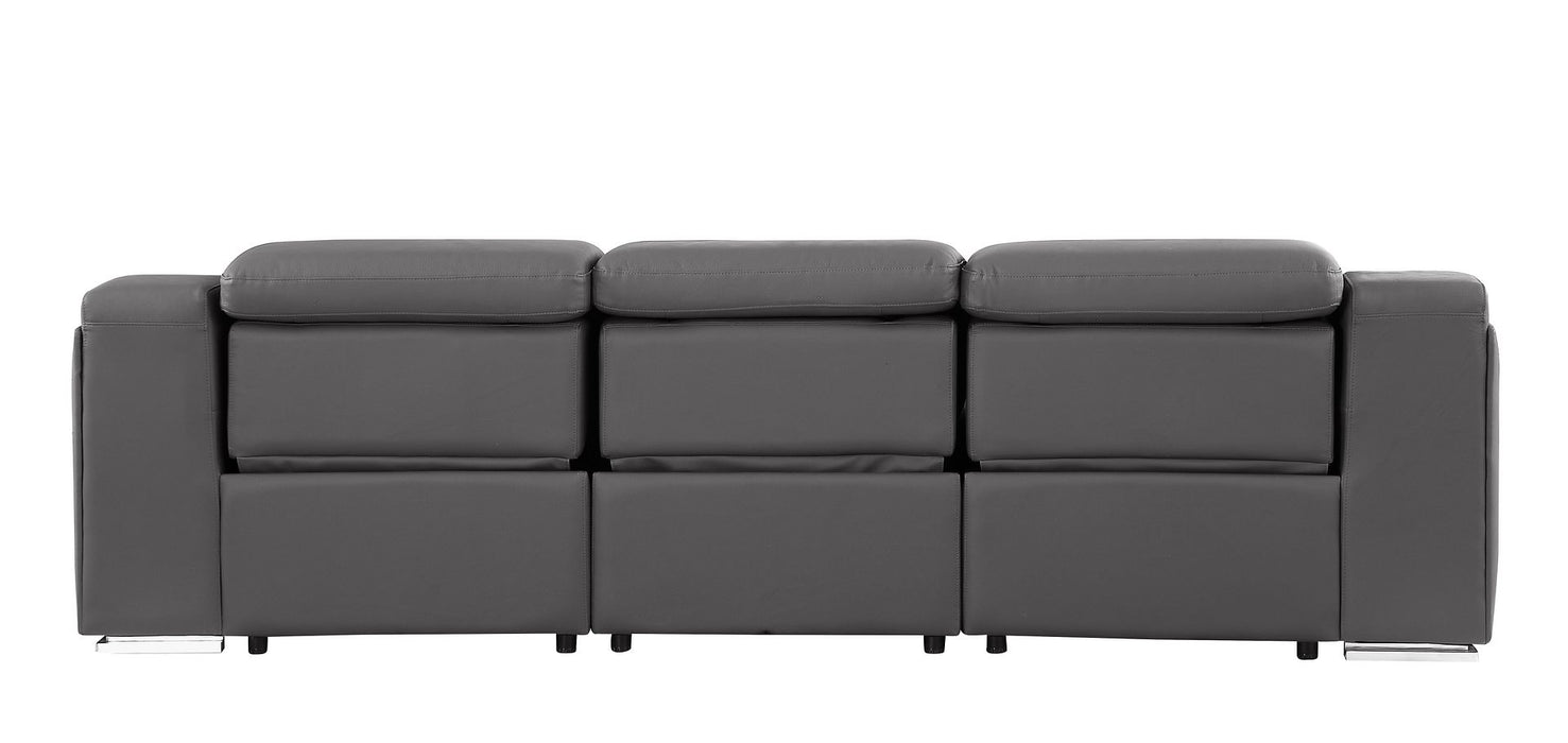 Global United 6111 2-Piece Reclining Set | Genuine Leather