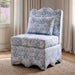 Hemsworth Accent Chair - Toile de Jouy Light Blue/White