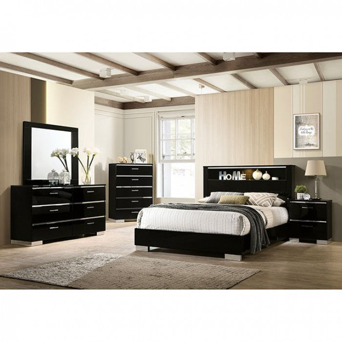 BARLIE  CHEST - Black Contemporary Chest | NorCal Furniture Santa Clara CA