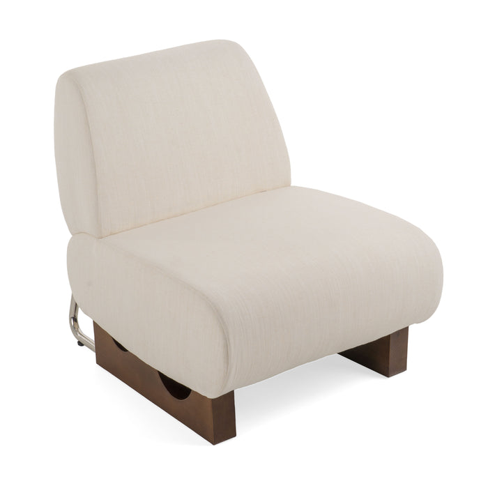 Barbara Modern Off White Accent Chair