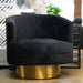 Basalt - Modern Black Fabric Accent Chair