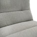 Basil - Modern Grey Fabric Large Sofa With 3 Electric Recliners