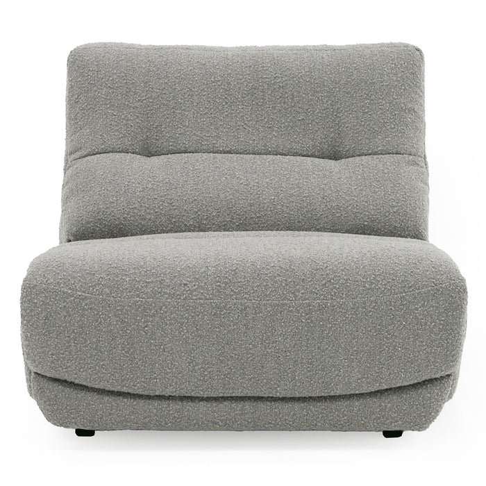 Basil - Modern Grey Fabric Large Electric Recliner Chair