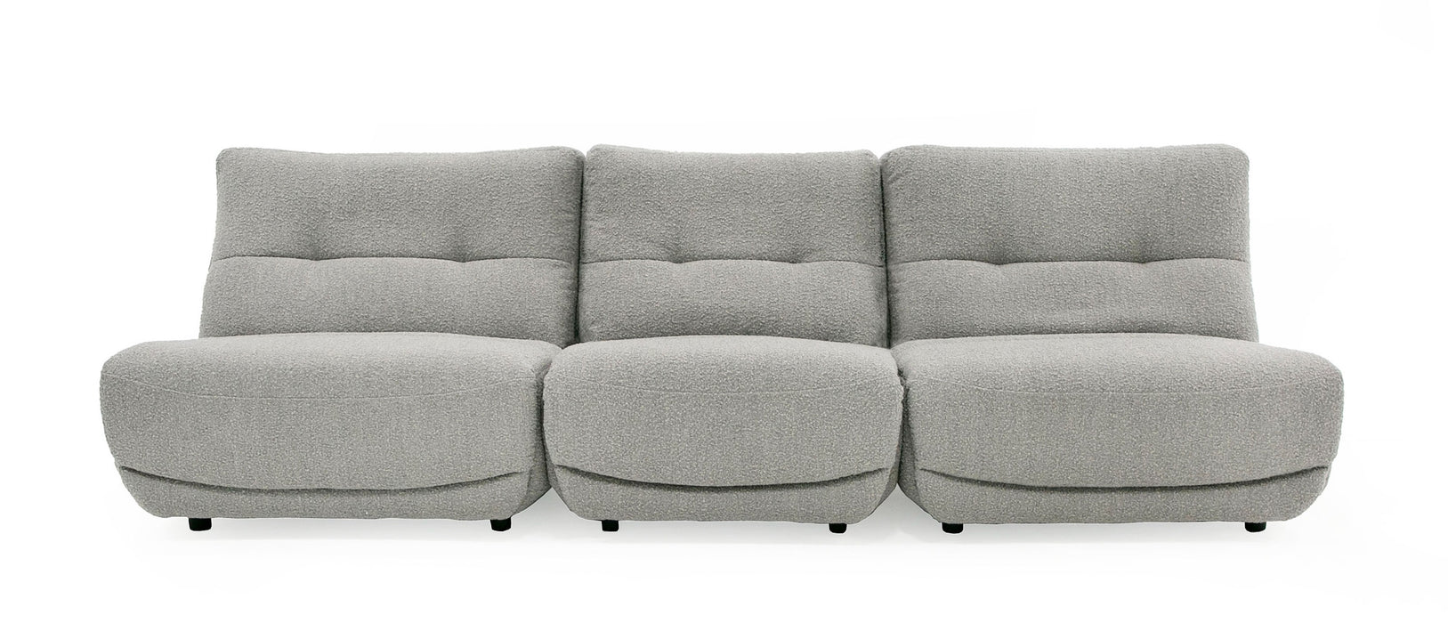 Basil - Modern Grey Fabric Small Electric Recliner Chair