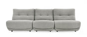 Basil - Modern Grey Fabric Small Electric Recliner Chair