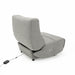 Basil - Modern Grey Fabric Small Electric Recliner Chair
